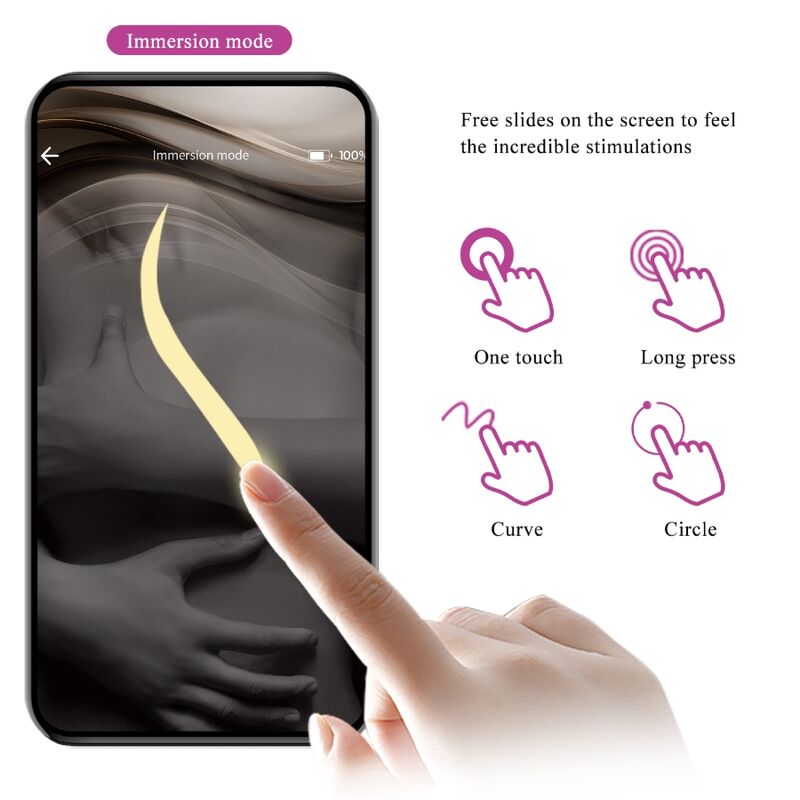 PRETTY LOVE - Nymfe vibrerende æg app styret lilla