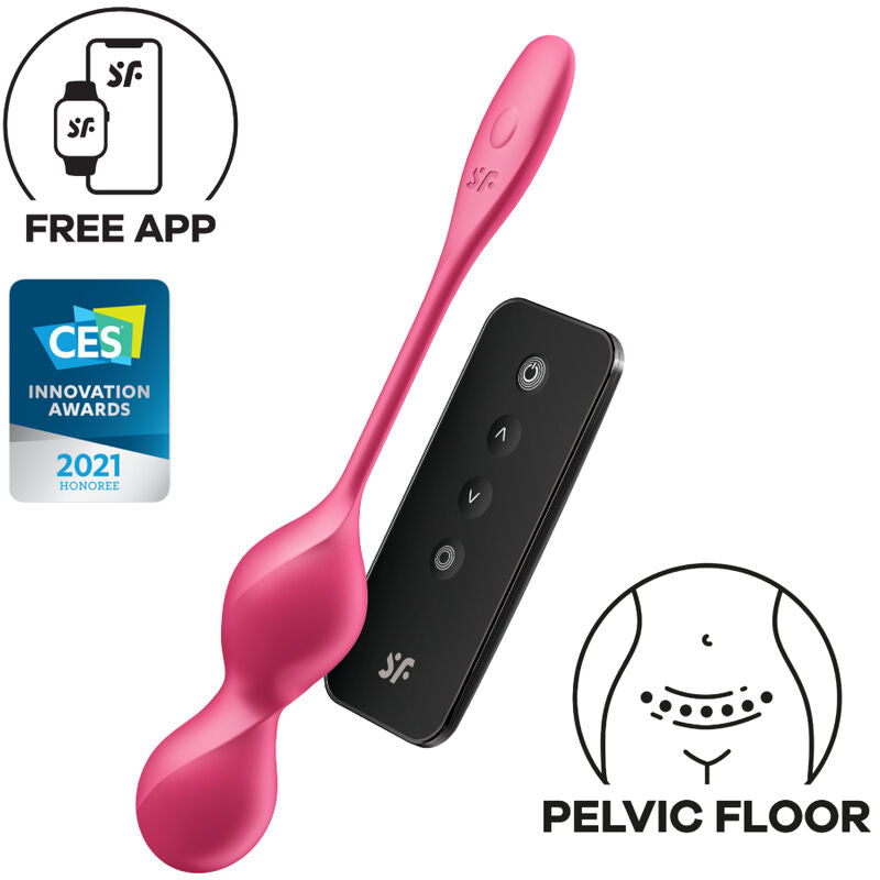 SATISFYER - Love Birds 2, Vibrerende tårnkugler med gratis APP