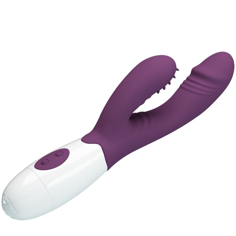 PRETTY LOVE - Butterfly kiss Rabbit Vibrator & G-punkts stimulator lilla