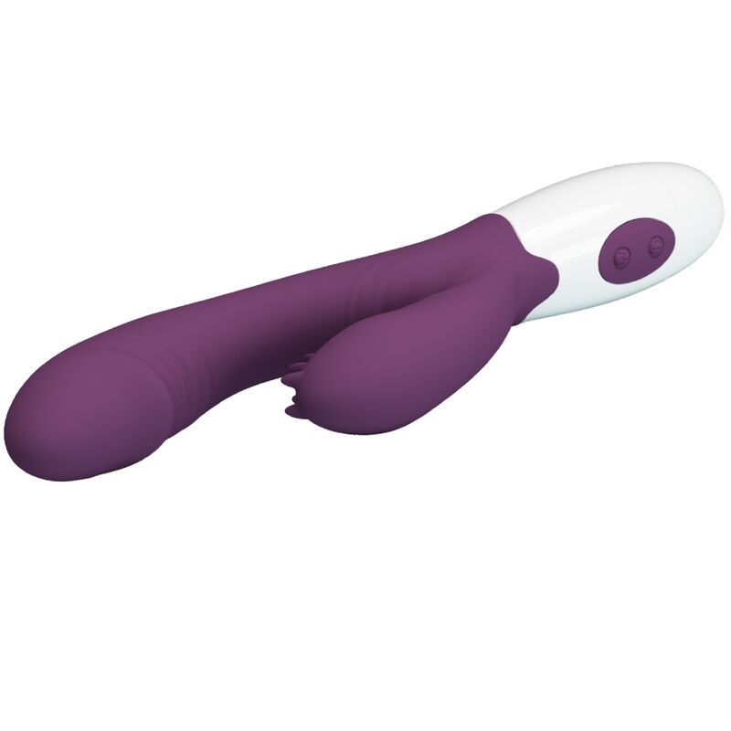 PRETTY LOVE - Butterfly kiss Rabbit Vibrator & G-punkts stimulator lilla