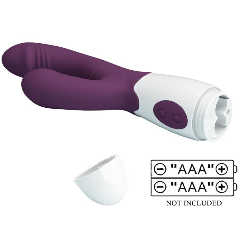 PRETTY LOVE - Butterfly kiss Rabbit Vibrator & G-punkts stimulator lilla