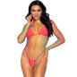 LEG AVENUE - Multifarvede langærmet bodysuit