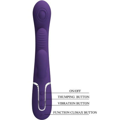 PRETTY LOVE - Shania, multifunktionel Rabbit Vibrator