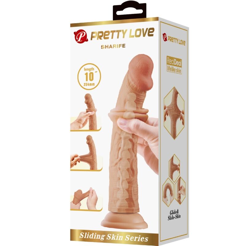 PRETTY LOVE - Sharife, 25cm Realistisk Dildo