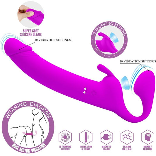 PRETTY LOVE - Zanini, Strapless Strap-on Vibrator