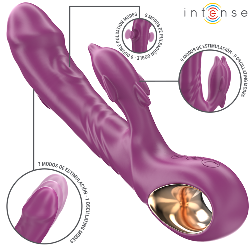 INTENSE - Halle, Multifunktionel G-Punkts vibrator med klitoris stimulering