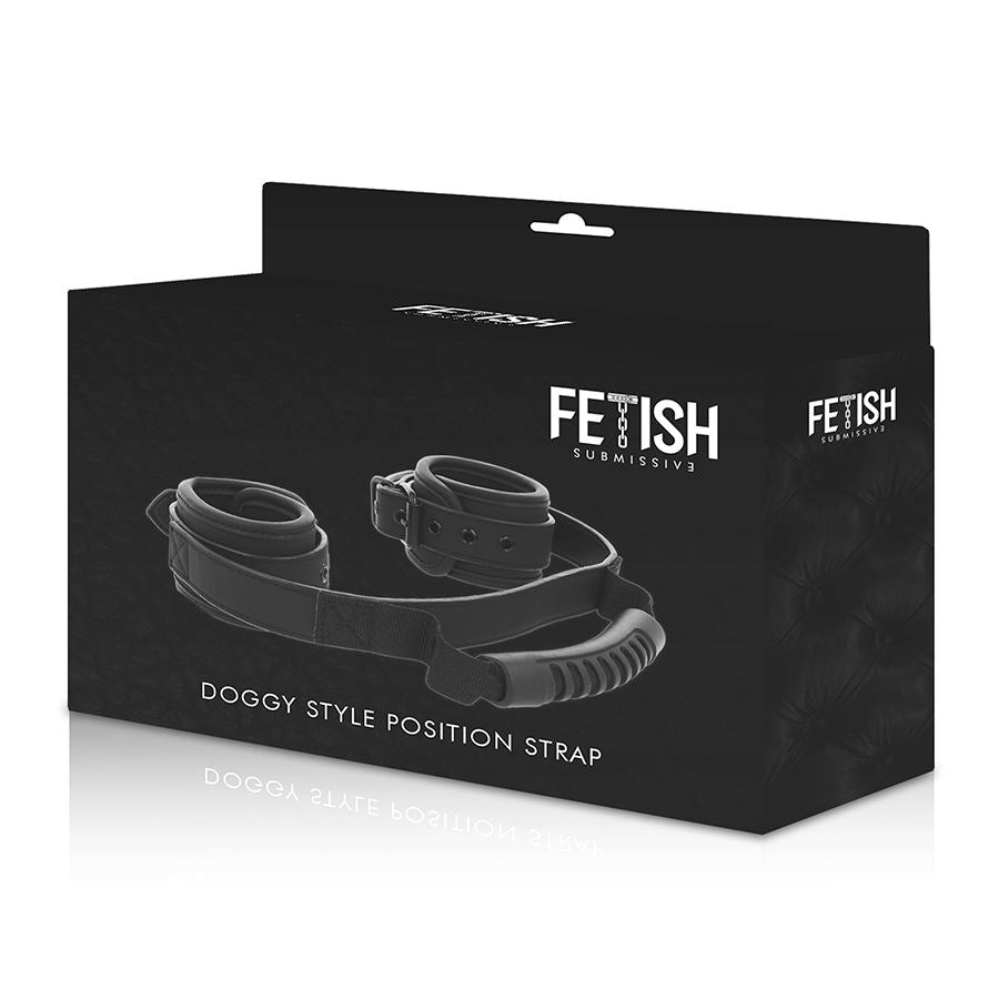 FETISH SUBMISSIVE - Veganske Læderhåndjern med neopren polstring