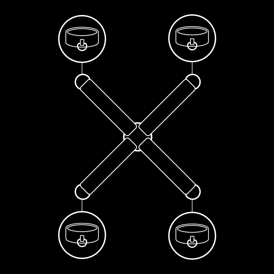 FETISH SUBMISSIVE - Vegansk Læder, Håndjerns binding