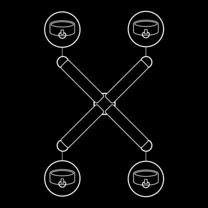 FETISH SUBMISSIVE - Vegansk Læder, Håndjerns binding