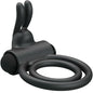 PRETTY LOVE - Osmond, Silikone Dobbelt Penisring med Rabbit Vibrator