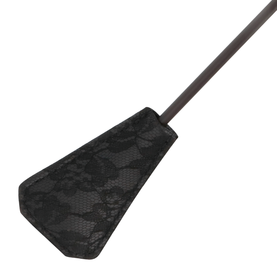 DARKNESS - Dobbeltsidet ridepisk med stimulerende fjer, 56cm