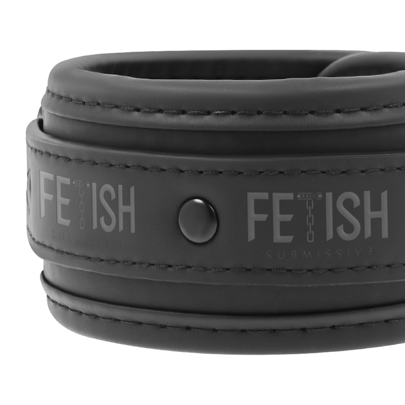 FETISH SUBMISSIVE - Veganske læder cuffs med neopren