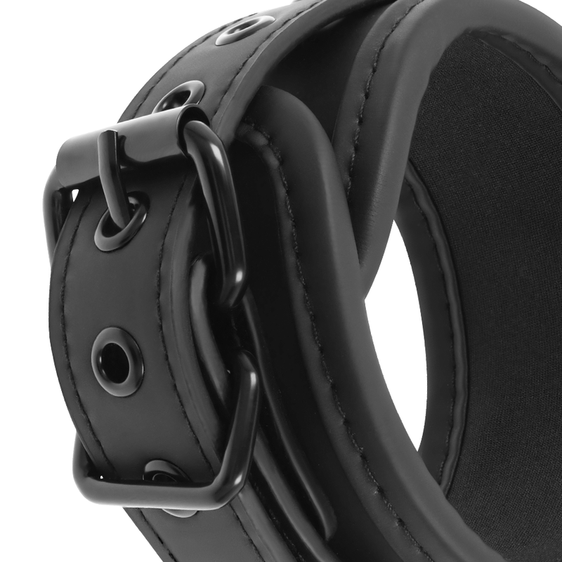 FETISH SUBMISSIVE - Veganske læder cuffs med neopren