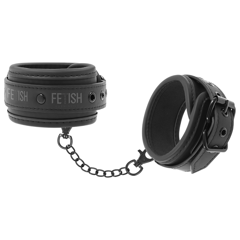 FETISH SUBMISSIVE - Veganske læder cuffs med neopren