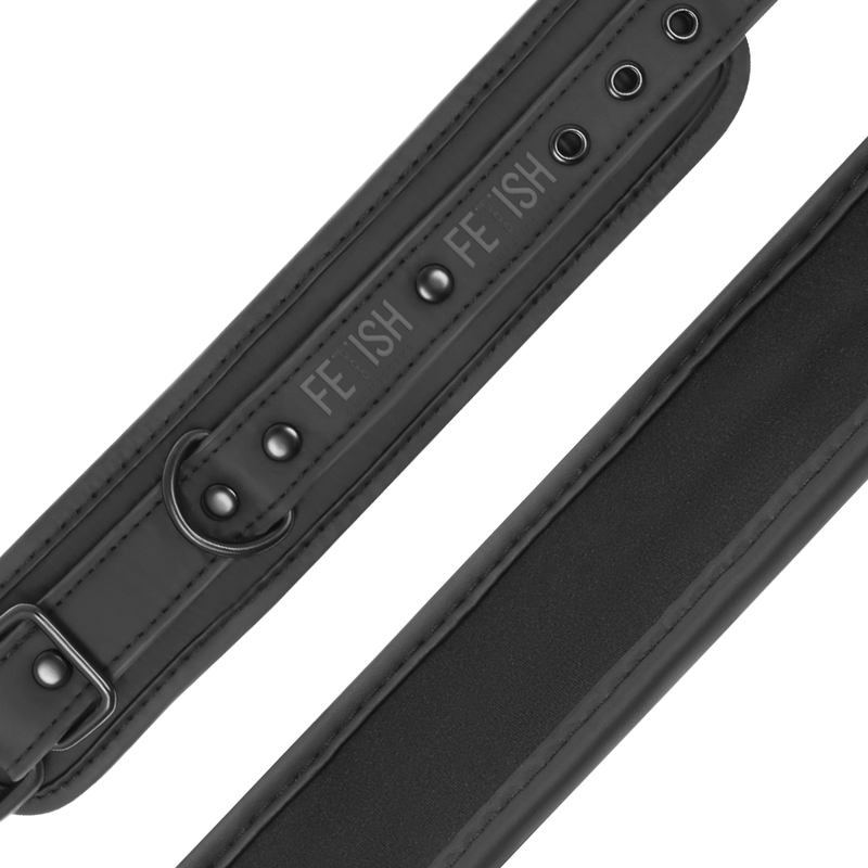 FETISH SUBMISSIVE - Veganske læder cuffs med neopren
