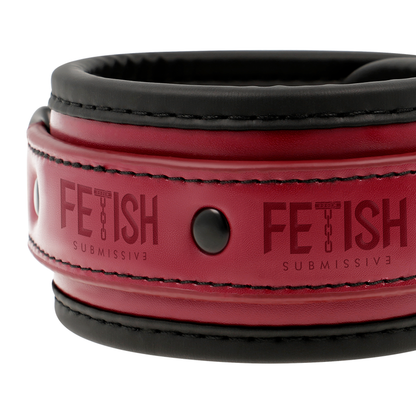 FETISH SUBMISSIVE DARK ROOM - Veganske Læder Håndjern med neopren plostring